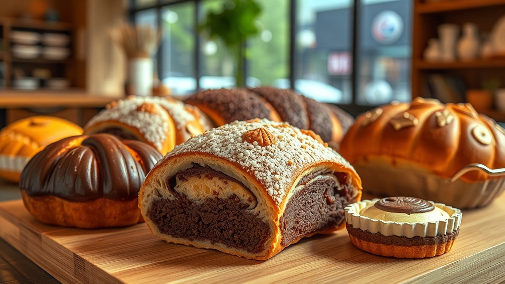 초코파이 외 인기 메뉴 (realistic 스타일)