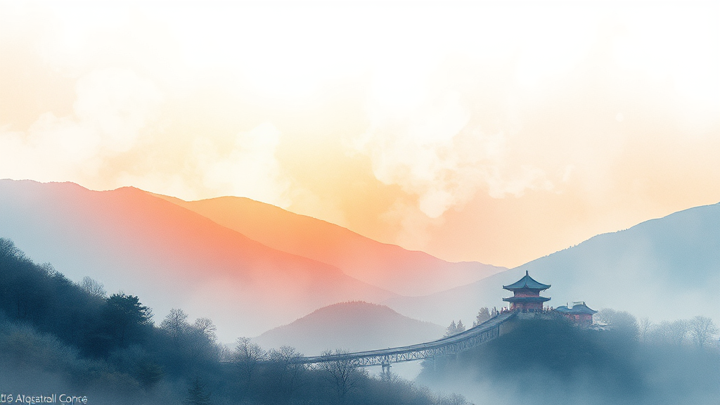 AI와 관광 산업의 만남: 서울의 미래 전략 (watercolor 스타일)