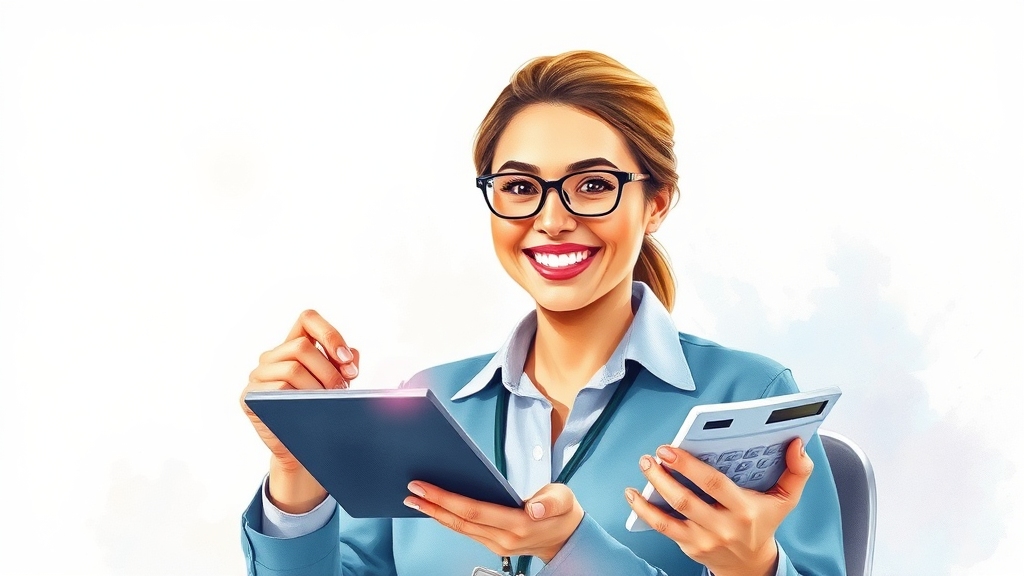 쉽고 정확한 계산법 (watercolor 스타일)