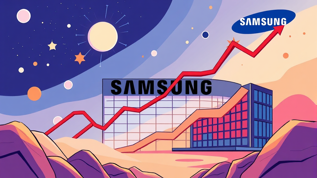 삼성전자 주가에 영향을 미치는 핵심 요인 분석 (cartoon 스타일)