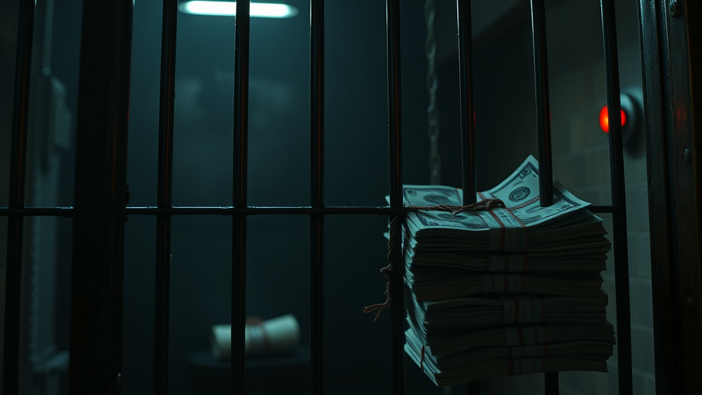 실손보험 사기 처벌 및 법적 책임 (realistic 스타일)