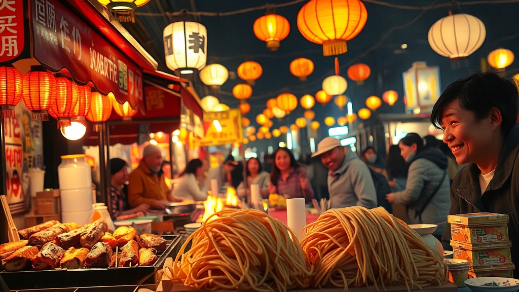 축제의 맛 (realistic 스타일)