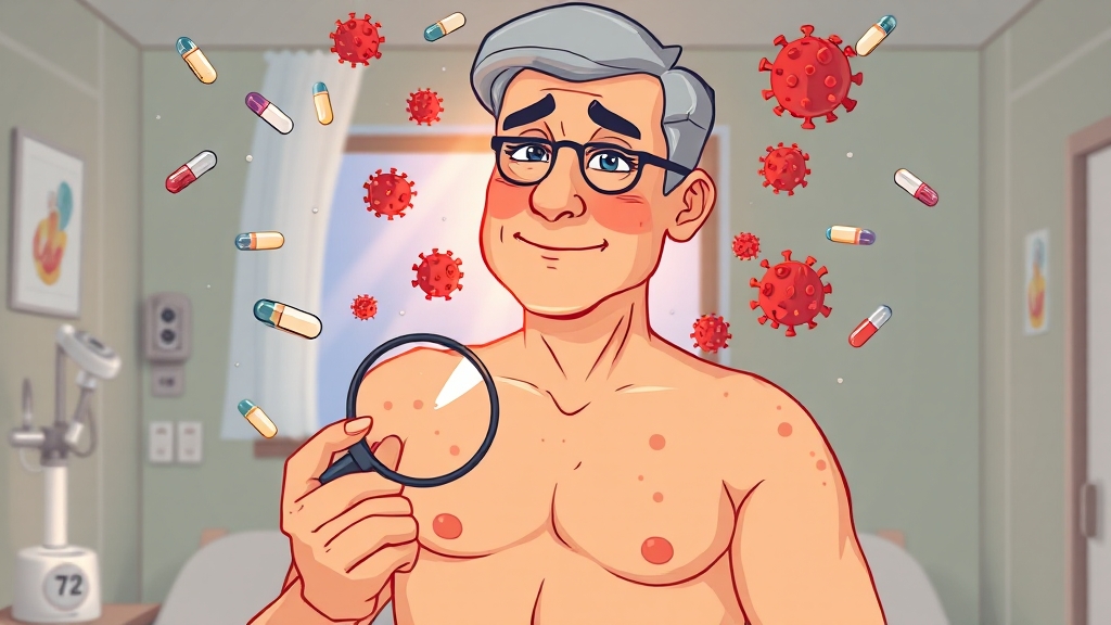 대상포진 진단 및 치료 과정 상세히 알아보기 (cartoon 스타일)