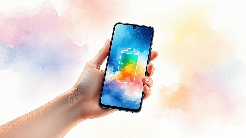 배터리 성능 & 데이터 연동 (watercolor 스타일)