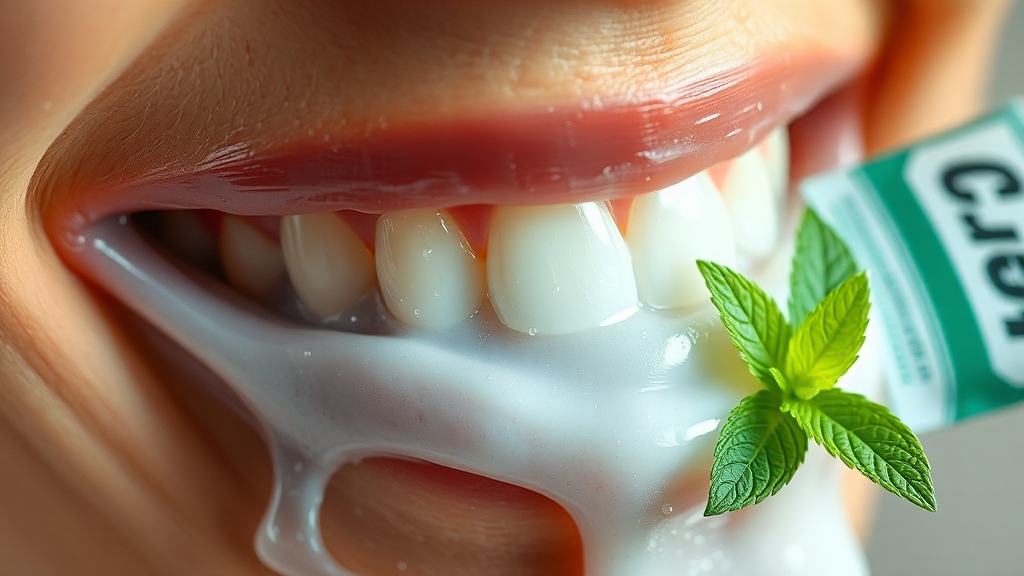 칸디데 미백치약 소개 (realistic 스타일)