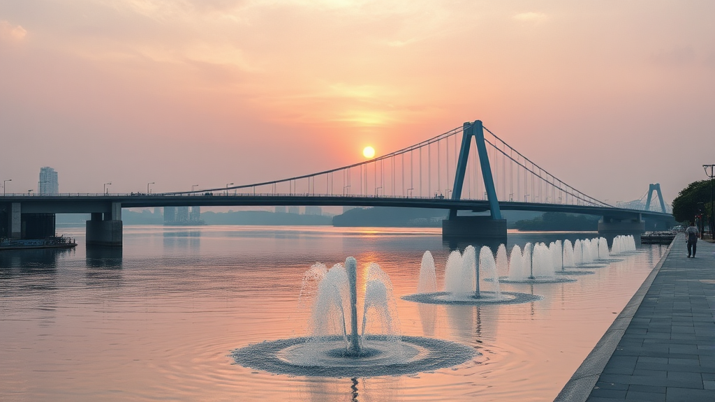 엑스포 다리 & 시민광장 즐기기 (watercolor 스타일)