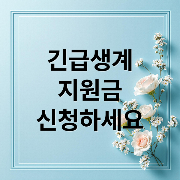 긴급생계
지원금
신청하세요 (긴급생계지원금)