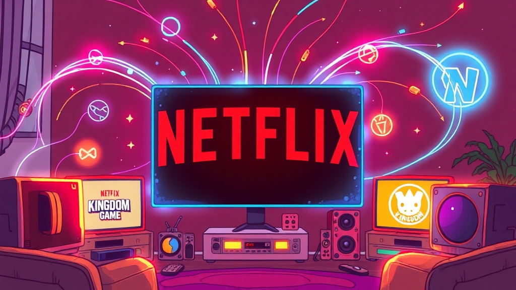 넷플릭스, 혁신의 아이콘 (cartoon 스타일)