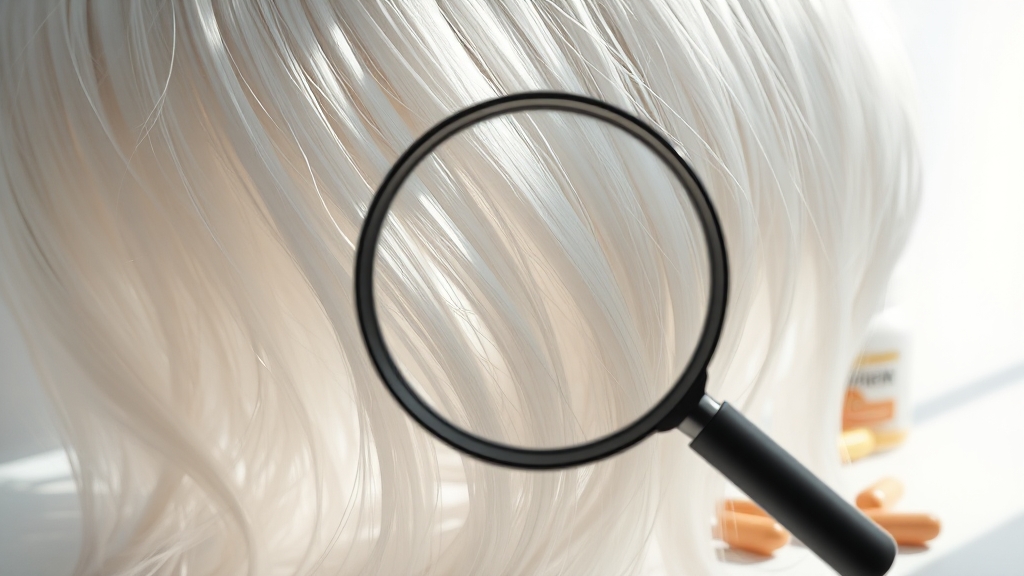 흰머리 영양제, 왜 필요할까? (realistic 스타일)