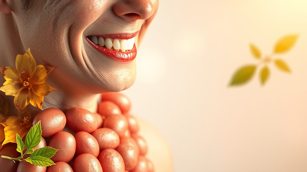 매스틱 유산균 조합의 시너지 (realistic 스타일)