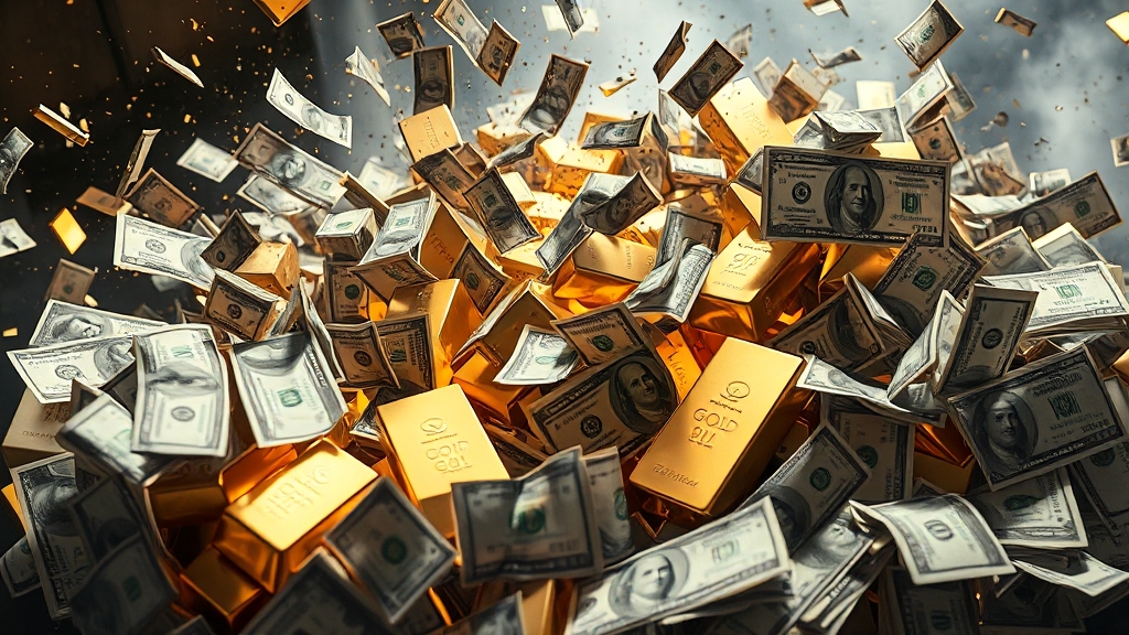 금과 달러, 정말 반대로 움직일까? (realistic 스타일)