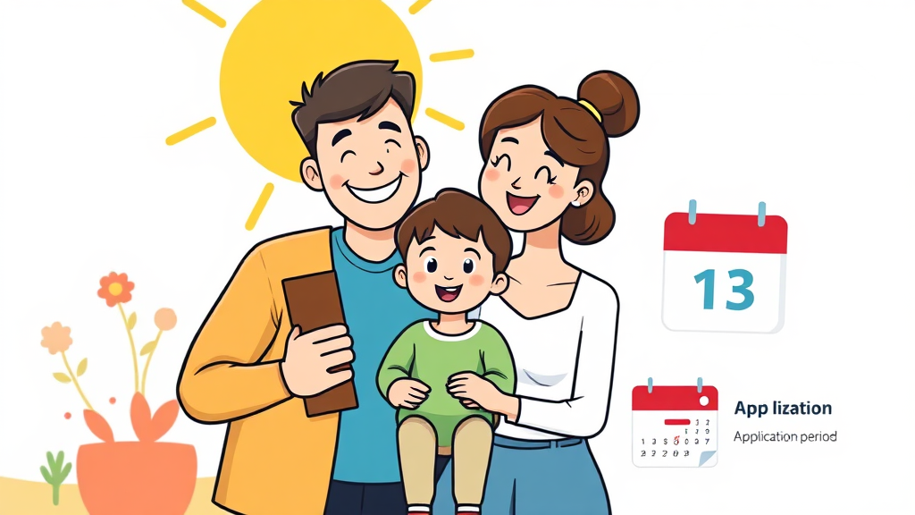 놓치면 후회! 자녀장려금 신청 기간 및 방법 (cartoon 스타일)