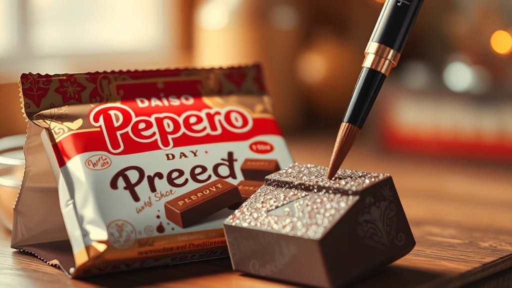 다이소 빼빼로 마케팅 및 행사 (realistic 스타일)