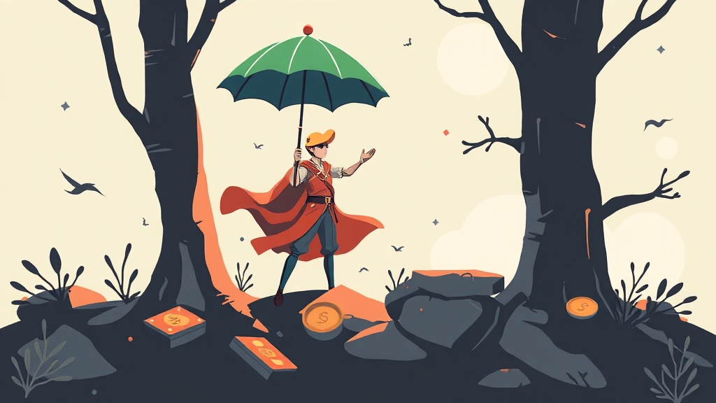 리볼빙 해지 및 빚 관리 (illustration 스타일)