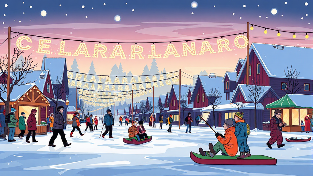 축제 기간 및 일정 (cartoon 스타일)