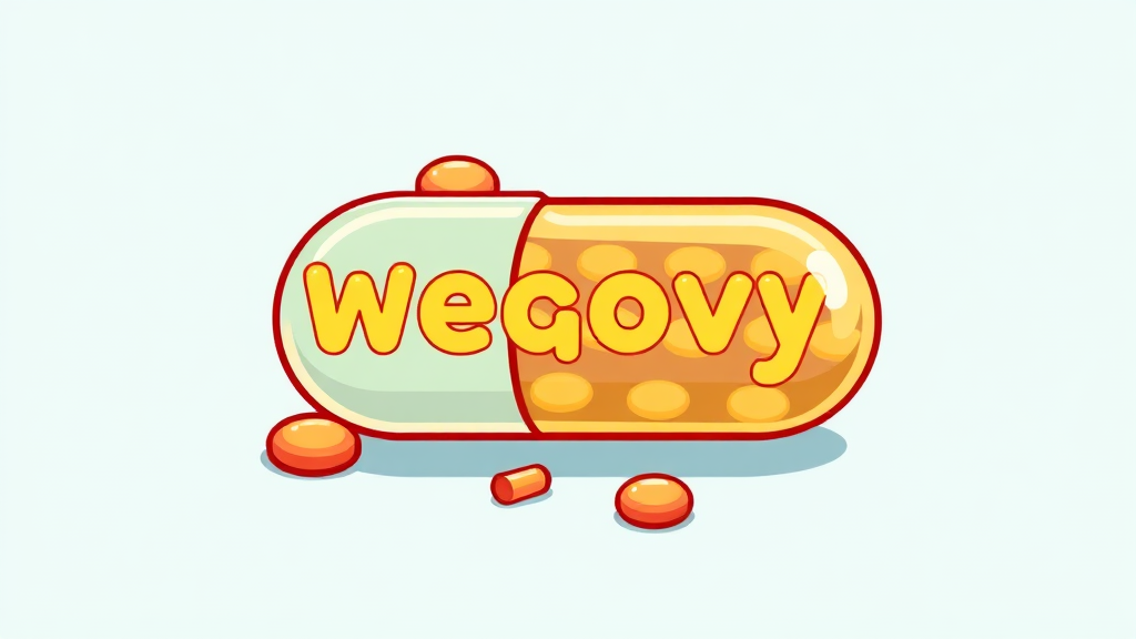 위고비 알약 출시 정보 (cartoon 스타일)