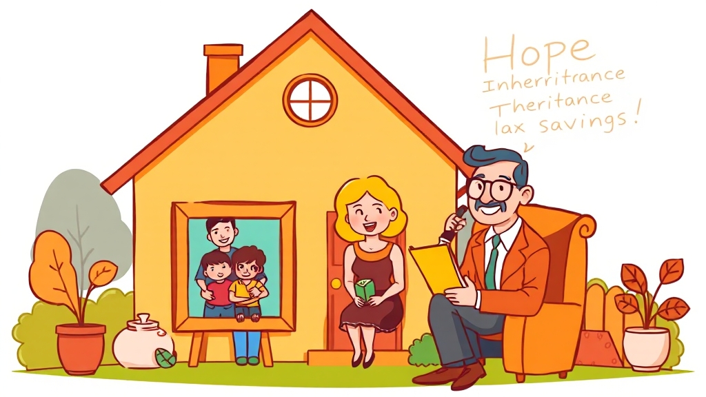 상속세 절세: 사전 준비 전략 (cartoon 스타일)