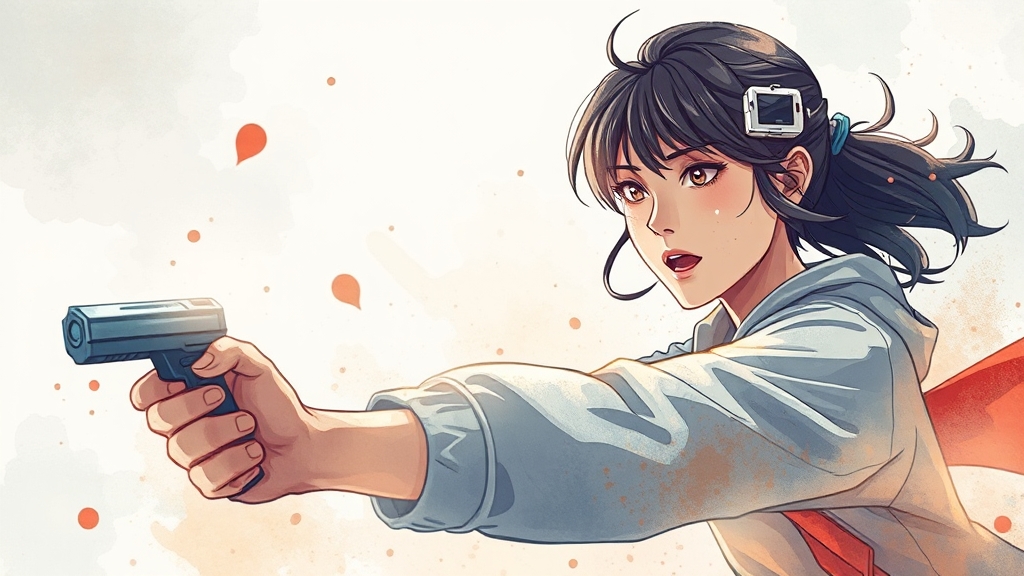 액션 연출 비교 (watercolor 스타일)