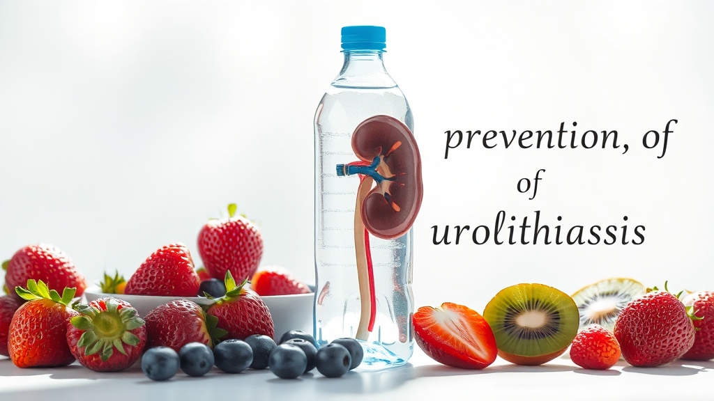 요로결석 예방 핵심 가이드 (realistic 스타일)
