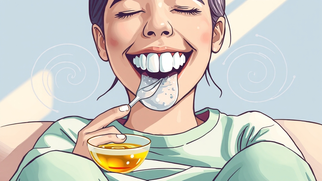 잇몸 퇴축 & 치주염, 자연 치유 전략 (illustration 스타일)