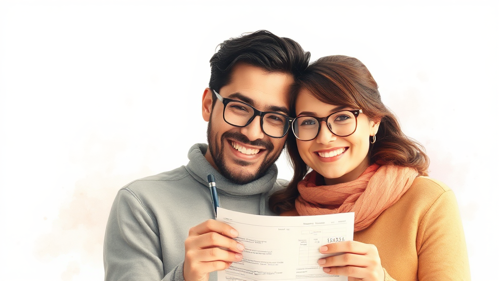 연말정산 간소화 서비스 활용 (watercolor 스타일)