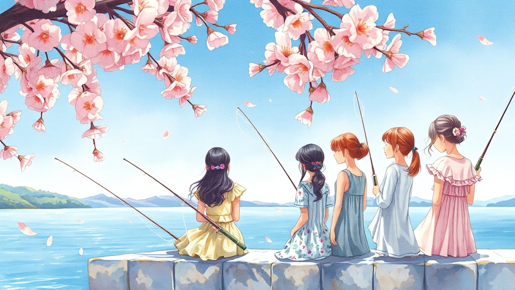 힐링 소녀 성장 이야기: 관전 포인트 (realistic 스타일)