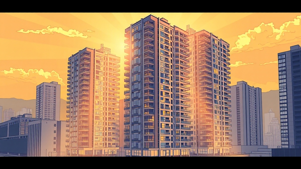 재건축 기대감과 가격 영향 (illustration 스타일)