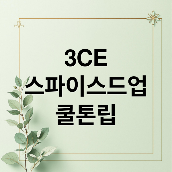 3CE
스파이스드업
쿨톤립 (3CE 레이지팝 스파이스드업 텐 매트)