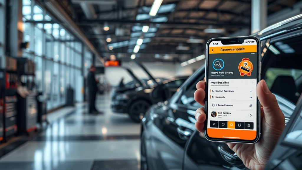 간편한 예약 방법 (realistic 스타일)