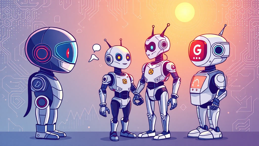 챗GPT 대체, 무료 AI 챗봇은? (illustration 스타일)