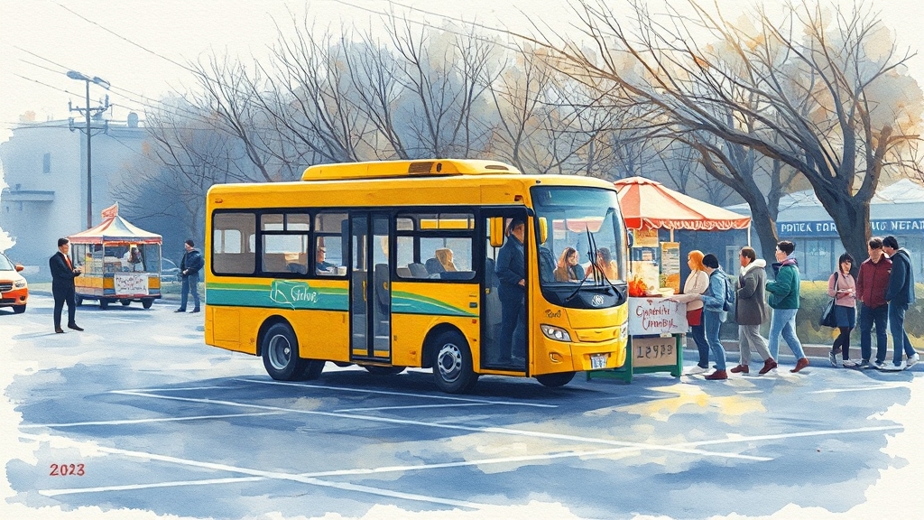 주차, 교통 및 편의시설 안내 (watercolor 스타일)