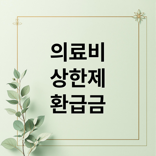 의료비
상한제
환급금 (상한제 사후환급금 신청 방법 초과금 돌려받은 후기)