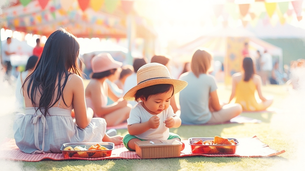 축제 참여 꿀팁 (watercolor 스타일)