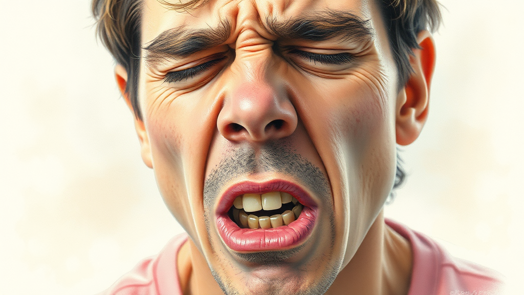 마른 기침, 왜 생길까? (realistic 스타일)