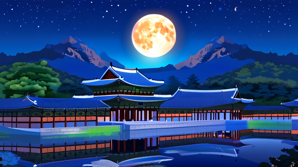 궁궐 야간개장, 언제 어디서 열릴까? (일정 및 예약 정보) (realistic 스타일)