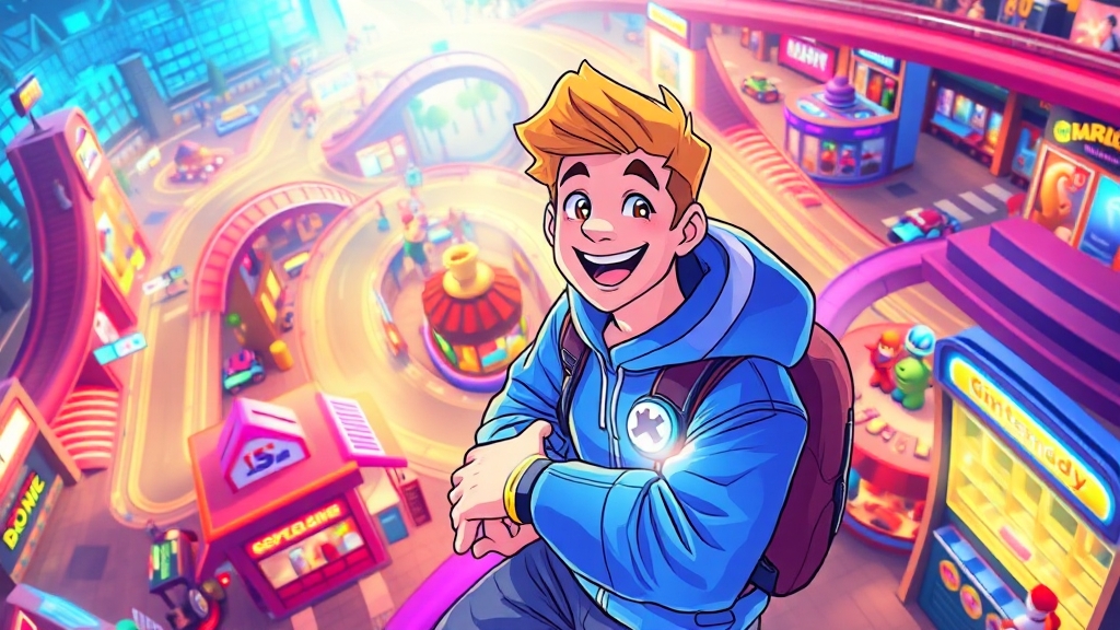 미니게임 & 굿즈샵 탐방 (illustration 스타일)