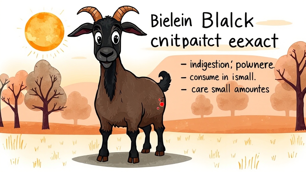 흑염소진액 부작용 (cartoon 스타일)