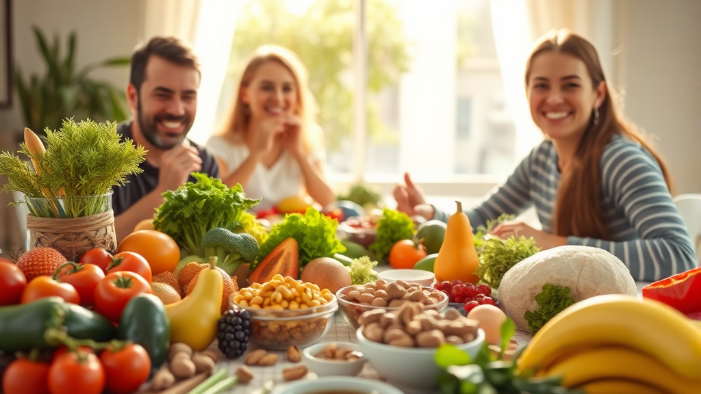 건강수명 위한 식습관 (realistic 스타일)