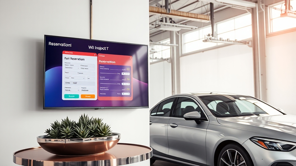 간편 예약 & 준비 (realistic 스타일)