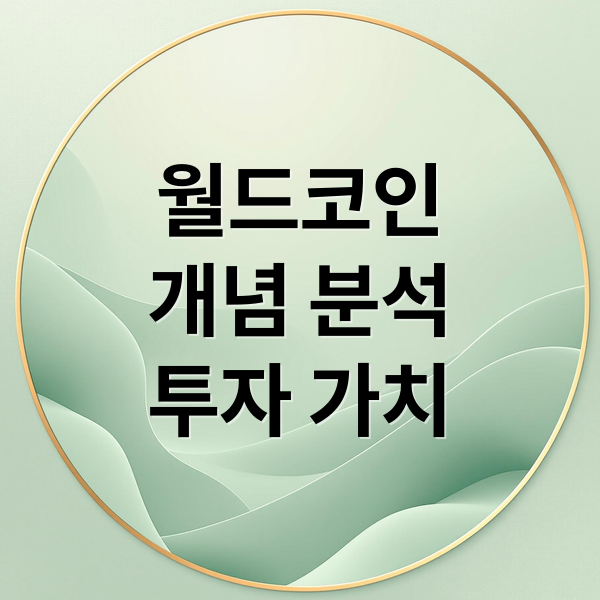월드코인
개념 분석
투자 가치 (월드코인)