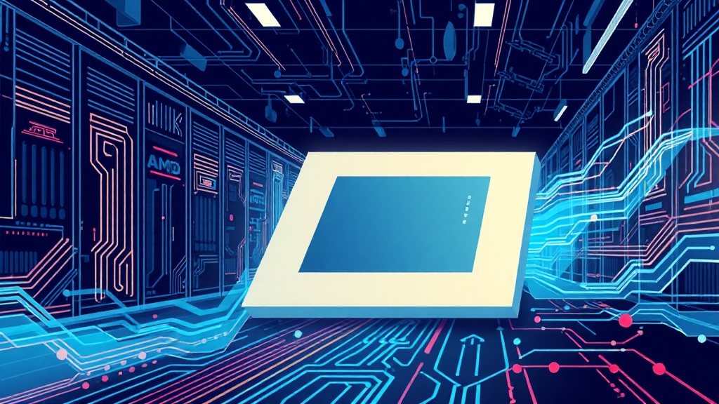 AMD 목표 주가 및 투자 전략 (illustration 스타일)