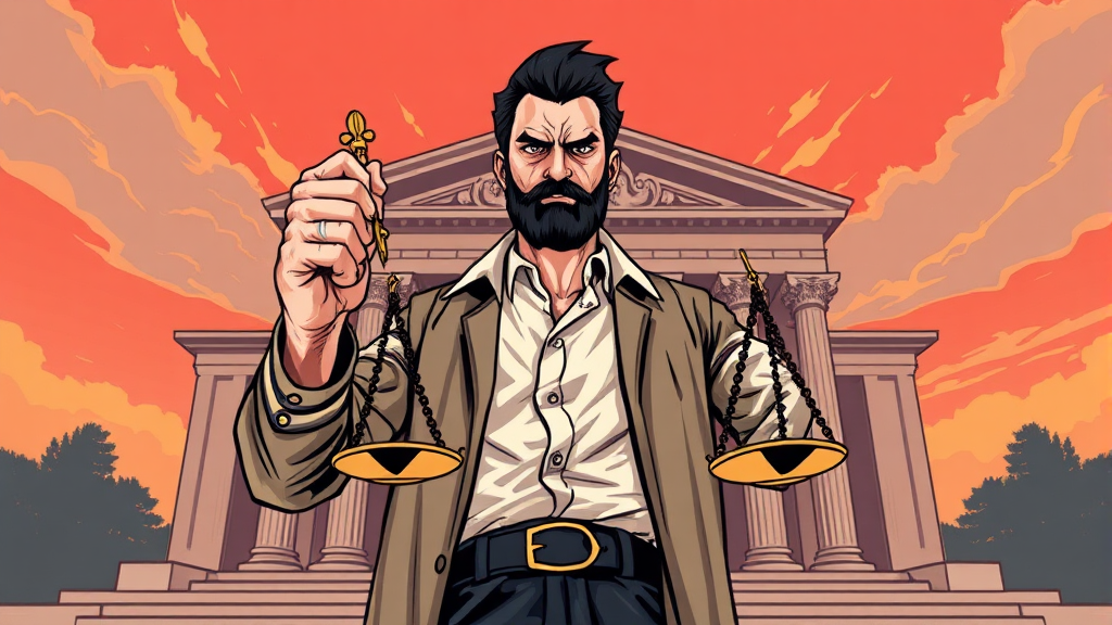 동호 측의 강력 반박 및 법적 대응 (illustration 스타일)