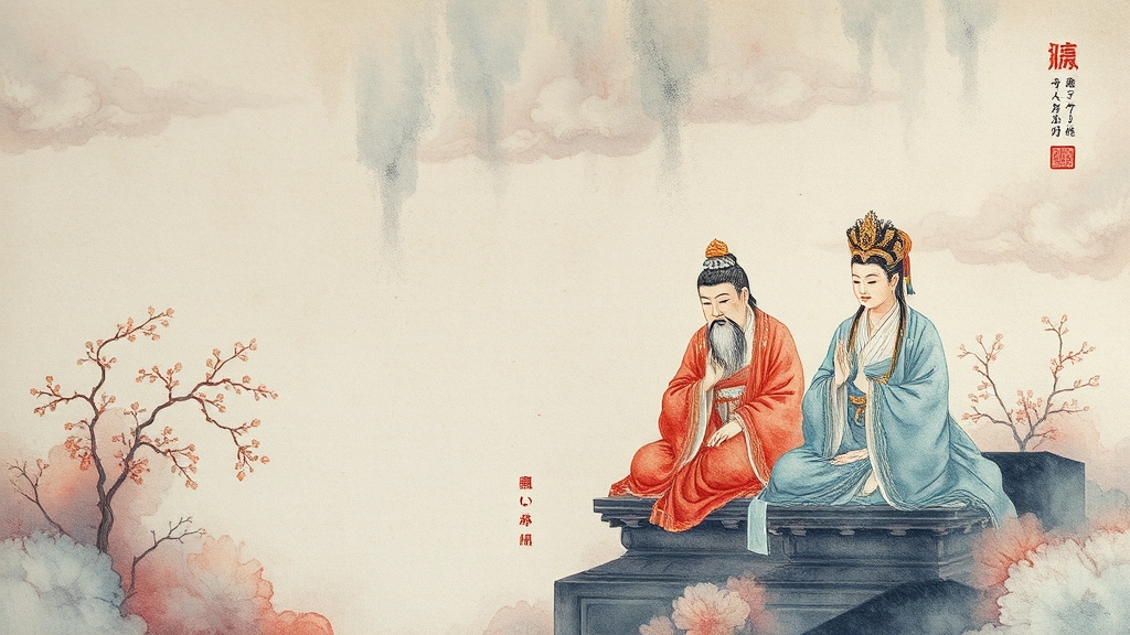 역사 속으로, 부석사 조사당 벽화 (watercolor 스타일)