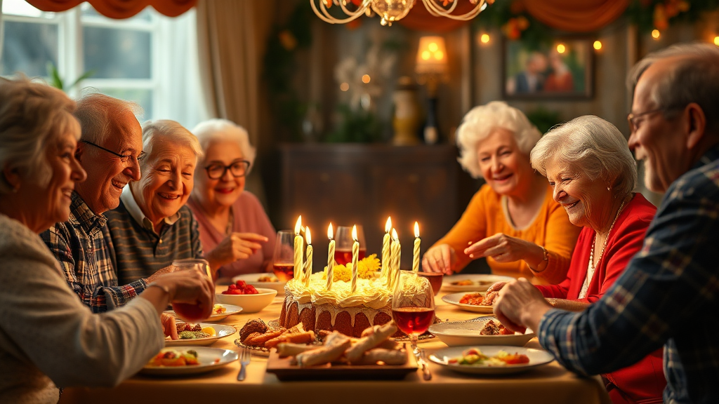 팔순 잔치 비용 및 편의 시설 (realistic 스타일)