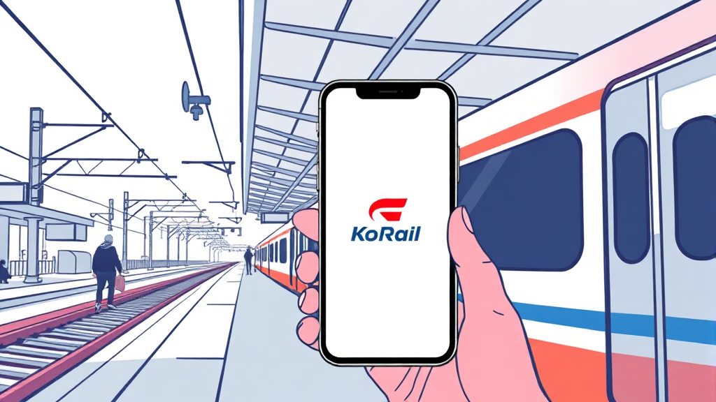 코레일 기차표 예매 방법 (illustration 스타일)
