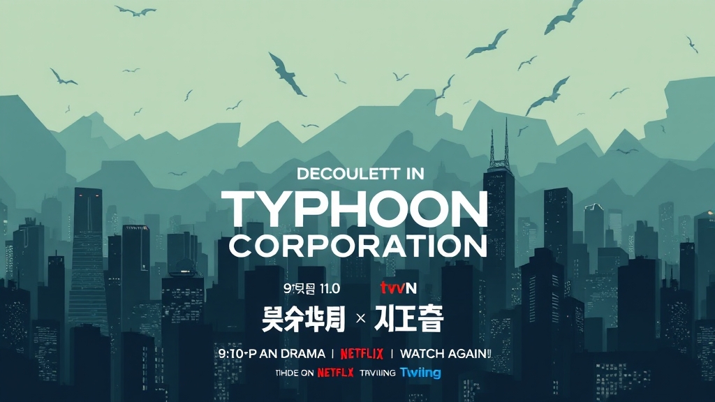 드라마 ‘태풍상사’ 소개 (illustration 스타일)