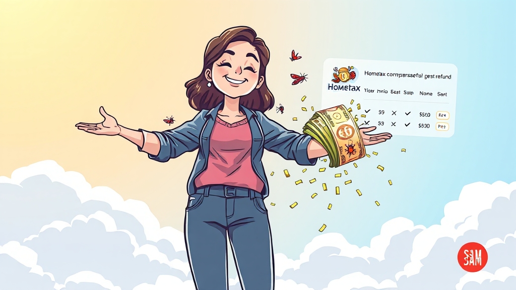 똑똑하게 세금 환급받자! (cartoon 스타일)