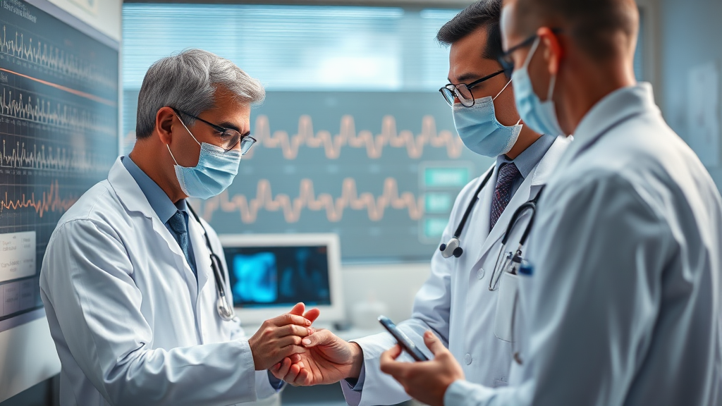 심근경색 진단 (realistic 스타일)