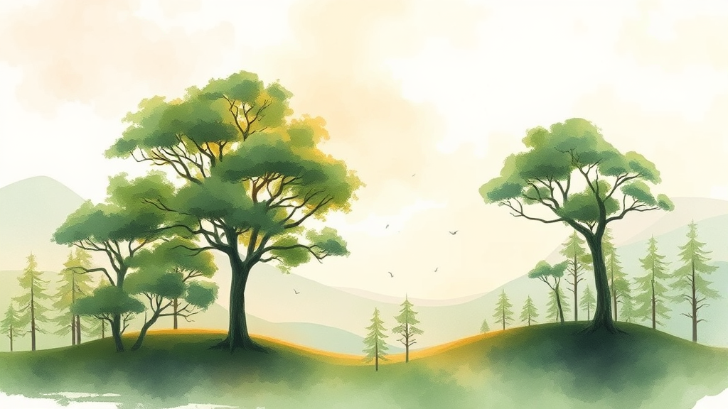 성장 vs 배당: 핵심 미국 ETF 비교 분석 (watercolor 스타일)