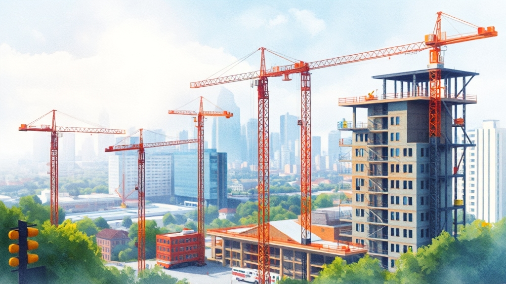 현재 사업 진행 현황은? (watercolor 스타일)